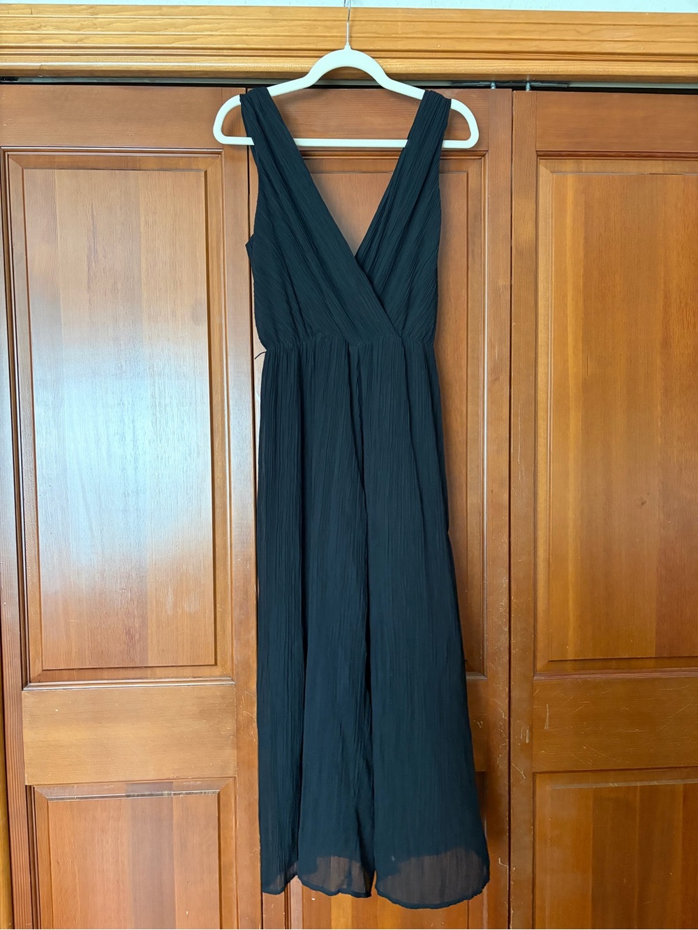 Express Black Maxi Dress with V-Neck